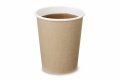 Vienkartiniai puodeliai kavai 180 ml (214270), PAP/PE, natūralios sp., 72x76xmm, 50 vnt.