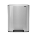 Šiukšlių dėžė Brabantia Bo Pedal Bin, matinio metalo, FPP, 2x30l